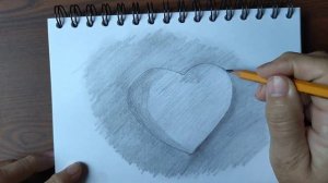Рисунок карандашом. Рисунки для срисовки./Как нарисовать сердце каплю карандашом.Простые рисунки.