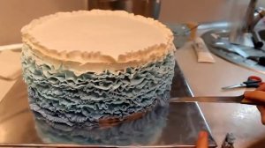 Как Украсить Двухъярусный Торт Сборка И Украшение Детский Торт В Морском Стиле