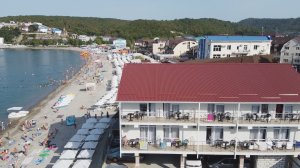 Новомихайловский 2022.Гостиница"КУБАНЬ"Новый корпус.Кафе.Стоянка.Пляж.