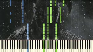 Skyrim Main Theme - Dragonborn - Piano tutorial (Synthesia)