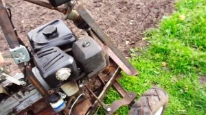 минитрактор из мотоблока Угра в движении