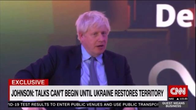 Борис Джонсон заявил, что вся Европа желала Украине быстрого поражения
