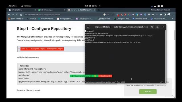3 Installation Of MongoDB on linux смотреть онлайн