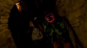 Светящаяся неоновая маска СУДНАЯ НОЧЬ или МАСКА АПОКАЛИПСИСА