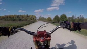 Небольшой прострел на питбайке по даче (jmc 140mx) 0-100