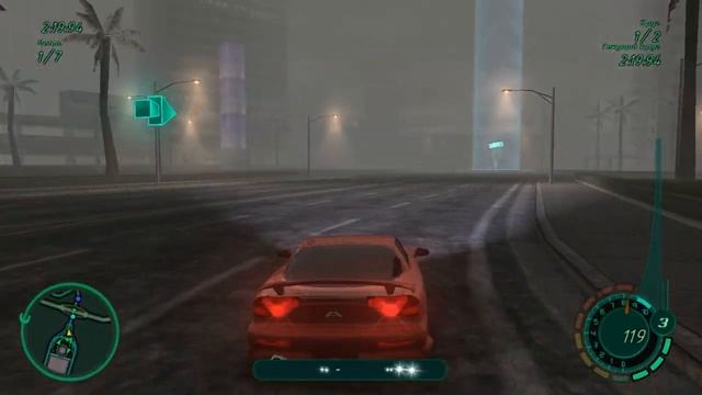 Midnight Club II (PC, 2003) Гонка 20 Лос-Анджелес Круговая 4 Прибытие и отправле