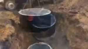 Планировка участка, Монтаж Септика, септик из ЖБИ колец