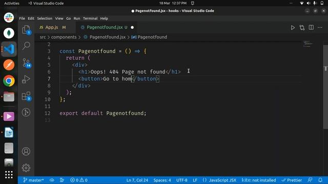 React Router 404 Error Page Not Found #3