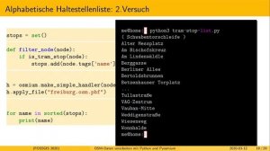 2020 - OSM-Daten verarbeiten mit Python und Pyosmium