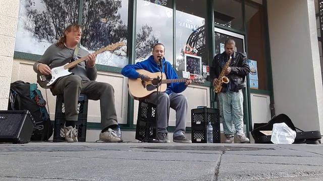 Manic Melody- Maroon Five cove: Mountain View California. Jon Perkins, Max Bates and Saxophone Man.
