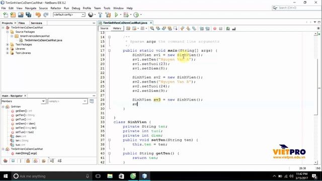 BÀI TẬP LẬP TRÌNH JAVA 7.1 - TÌM SINH VIÊN CÓ ĐIỂM CAO NHẤT смотреть онлайн