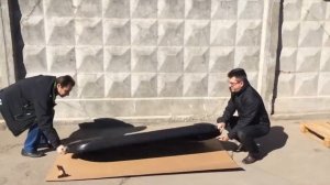 Автомобильный бокс Lux  Испытания днища