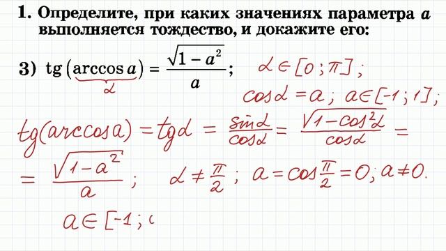Обратные тригонометрические функции #1 смотреть онлайн
