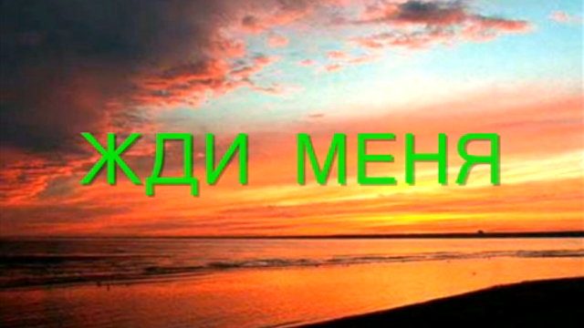 ЖДИ  МЕНЯ...