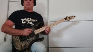 Rock wistful Hard Rock style instrumental improvisación con guitarra Cort X11 series