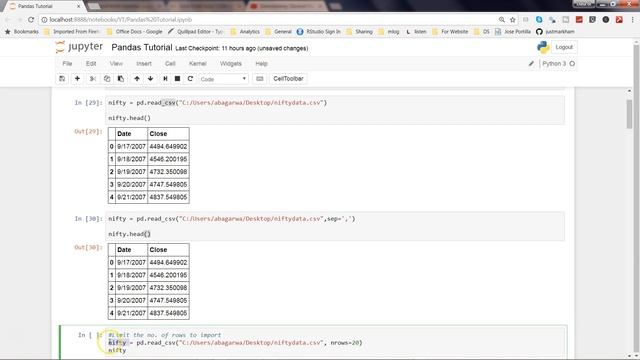 How to import CSV (comma Separate Value)  file in python