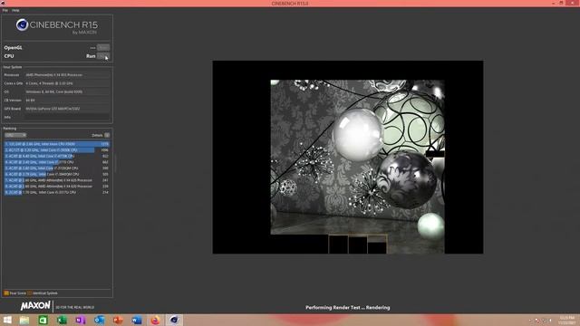 AMD Phenom II X4 955 3.2GHz Cinebench R15 Test! смотреть онлайн
