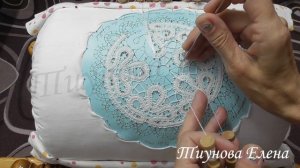 Салфетка с полуцепкой (заполнение) #кружевныеуроки #кружево #ElenaTiunova