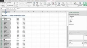 Excel Pivot Table: How To Collapse All