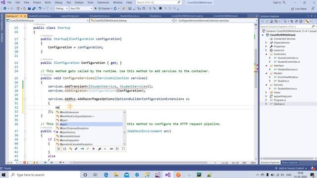ASP.Net Core 3.1 CRUD Operations with Oracle DB | CRUD Operations in ASP.Net Core with Oracle Part-