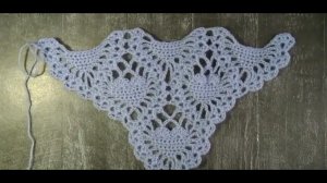 Как лучше закончить шаль "Сердечки"