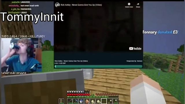 YouTubers getting Rick rolled compilation! (Read description) смотреть онлайн