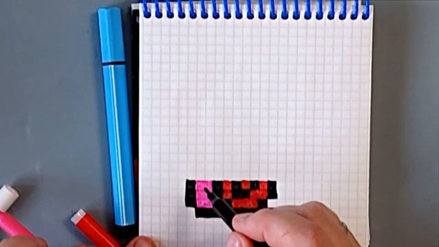 Как нарисовать улитку по клеточкам