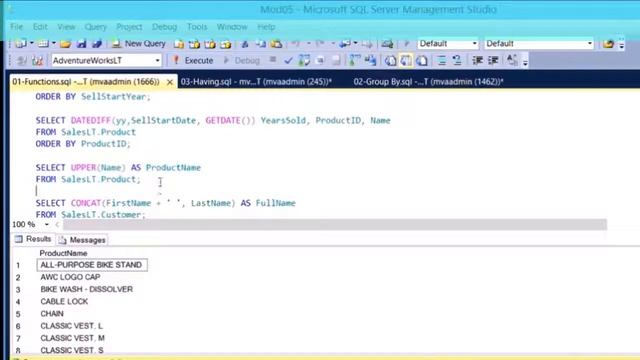 Scalar Functions in SQL Server