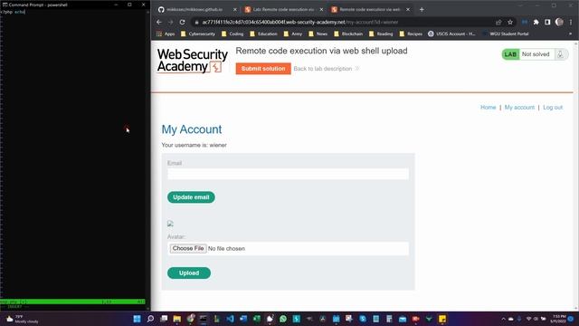 Remote code execution via web shell upload смотреть онлайн