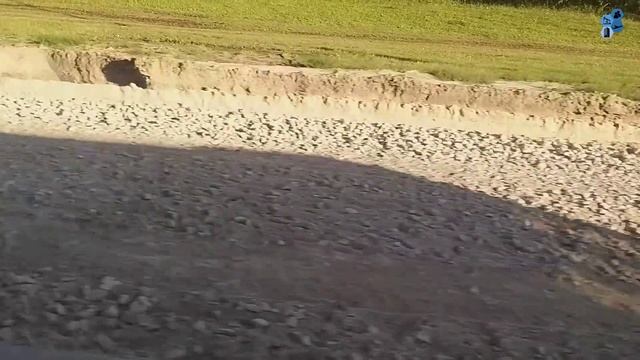 Тюмень. Строительство примыкания дороги от Тюменской Слободы к Московскому тракту (26.07.2021).