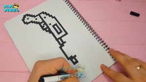 ДРОБОВИК - РИСУНКИ ПО КЛЕТОЧКАМ ! КАК НАРИСОВАТЬ PIXEL ART SHOTGUN PIXEL GUN CS GO