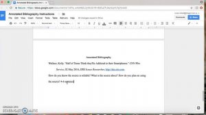 How to Write an MLA Annotated Bibliography