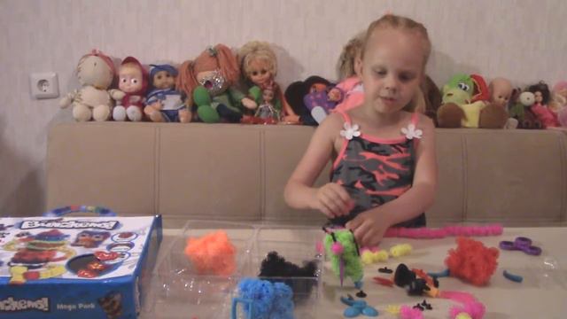 Конструктор Банчемс делаем цветные животные из шариков Banchems смотреть онлайн