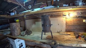 Будни Олега. Мини буржуйка из хлама, своими руками.