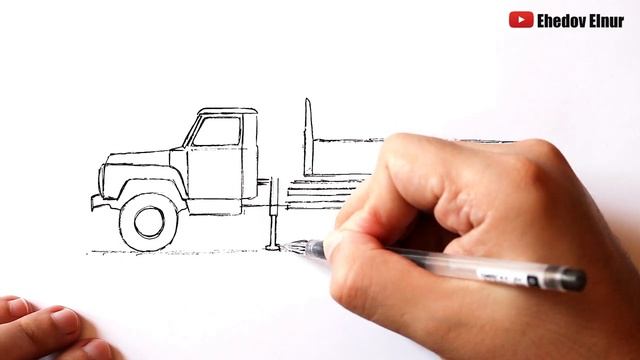 Как нарисовать машину Автокран смотреть онлайн