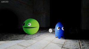 Pacman Adventures Compilation #1 PACMAN VS MONSTERS, GHOSTS,MATH, Crazy Maze // Horror