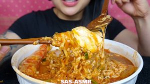 ASMR CHEESY KING CRAB SAMYANG SPICY NOODLES STEW TYPE (EATING SOUNDS) NO TALKING | SAS-ASMR