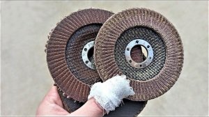 Не выбрасывайте старые лепестковые диски от болгарки