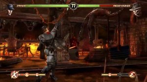Mortal Kombat 9 Kurtis Stryker Ladder Expert no block no use X-bar