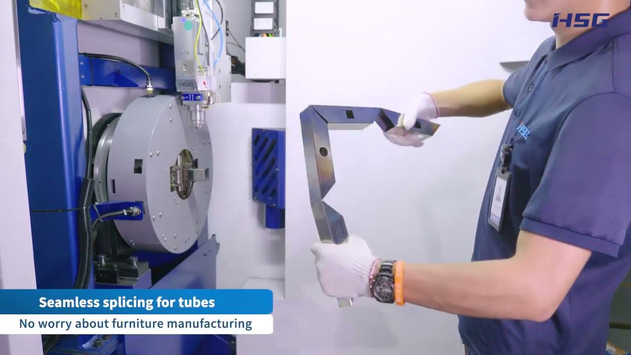 Станок для лазерной резки труб HSG TM65 смотреть онлайн