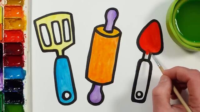 Рисуем фломастерами. Простой милый рисунок. Рисование для детей смотреть онлайн