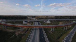 2023 г. Съезд на транспортной развязке М-11 «Нева» и ЦКАД