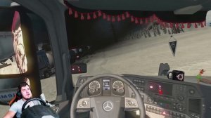 МЕРСЕДЕС НЕ ВЫВЕЗ СУРОВОГО МОРОЗА - СУРОВАЯ РОССИЯ в EURO TRUCK SIMULATOR 2