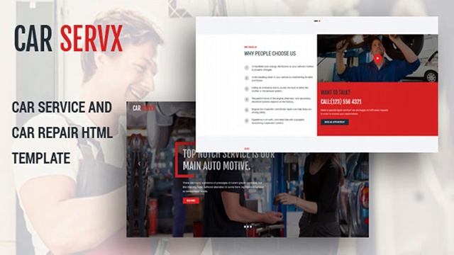 Carservx - Car Service and Car Repair | Themeforest Website Templates and Themes