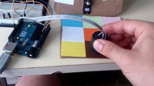 Arduino color sensor  RGB+LDR -with servo