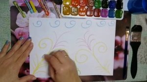 Рисование "Морозные узоры"