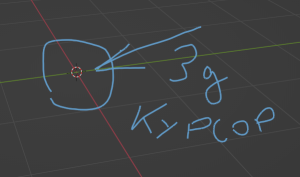 Как переместить 3д курсор в блендер 3д.