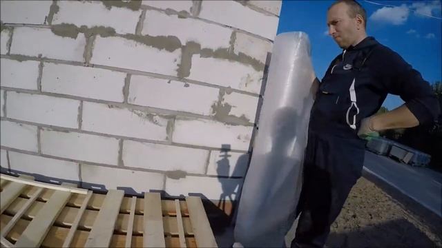 Сушка покрашенной доски из лиственницы. Забор часть 22. смотреть онлайн