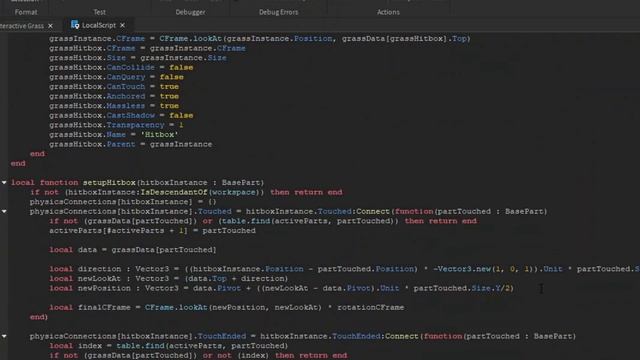 [DESCRIPTION] Interactive Grass - Roblox Studio Project смотреть онлайн