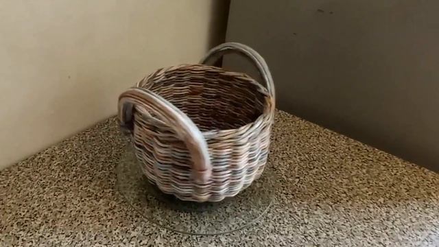 МК. Набор для кухни из газетных трубочек покрашенных в стиле обшарпэ. Kitchen set..